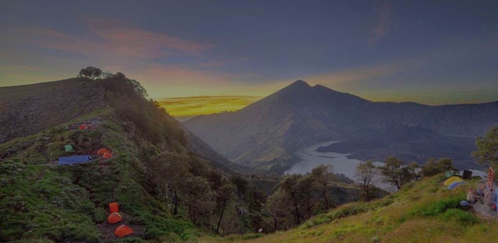 Mount Rinjani from Rim Senaru